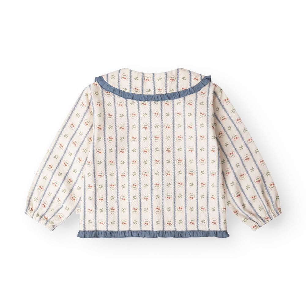 That's Mine Fleur trøje - Love berry - 100% Organic cotton Buy Overdele||Skjorter||Nyheder||personale||Efterår & vinter 2025||Love berry||drop 1 aw25 here.
