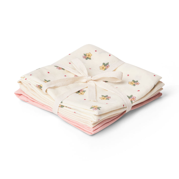 That's Mine Bora stofbleer 3-pak - Sweetheart Petals - 100% Organic cotton Buy Amning & pusletid||Pusle||Stofbleer||personale here.