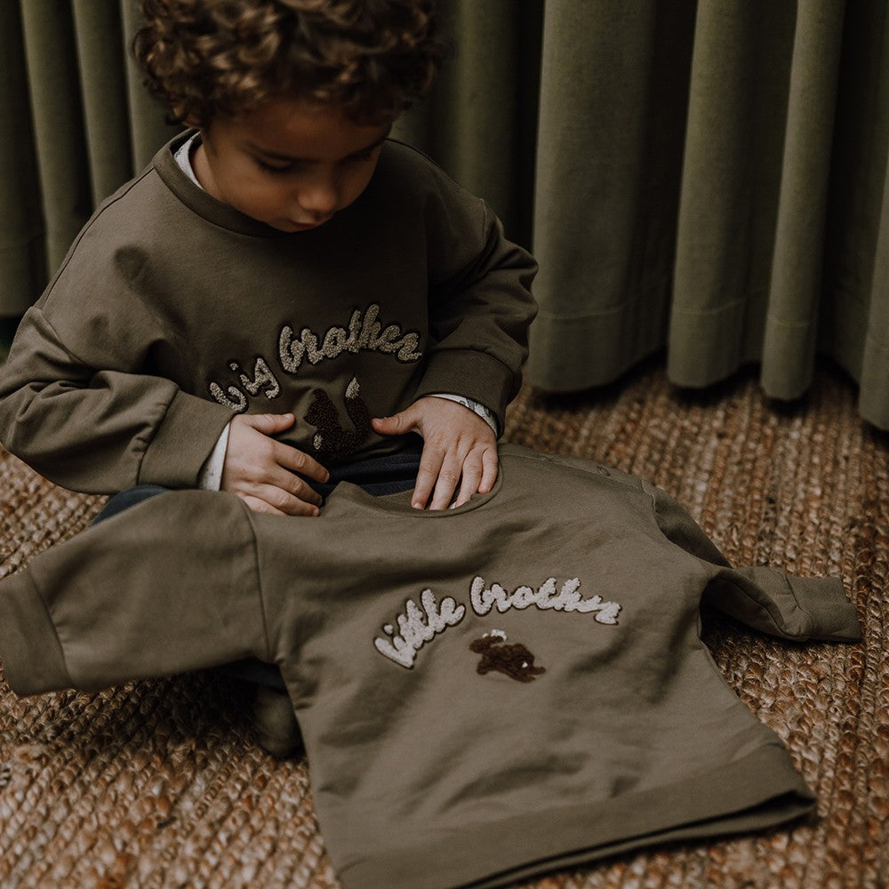 Finley big brother sweatshirt - Dusky green