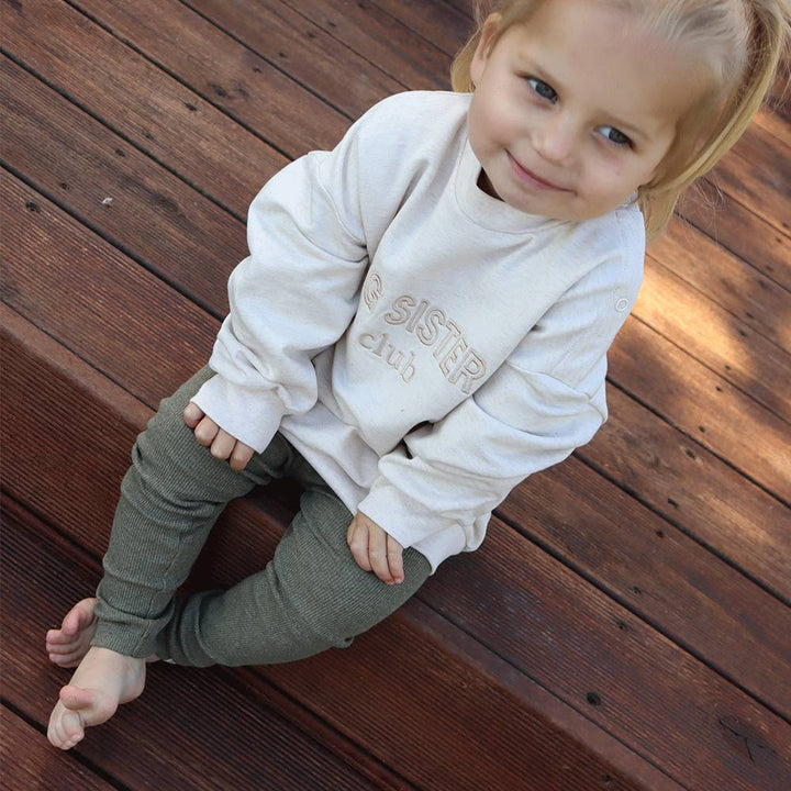 That's Mine Cana leggings - Green melange - 95% Organic cotton / 5% Elastane Buy Leggings||Bukser & shorts||personale||Basics here.