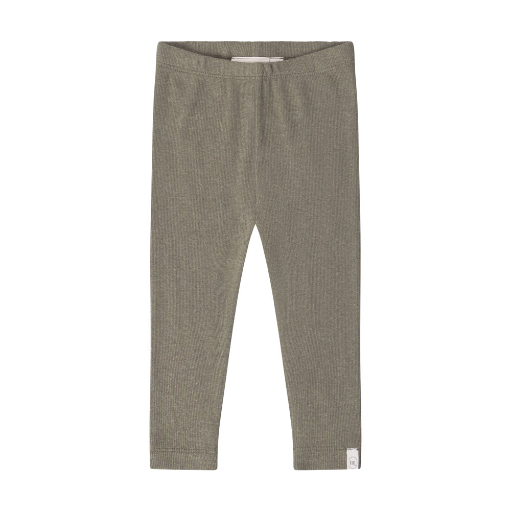 That's Mine Cana leggings - Green melange - 95% Organic cotton / 5% Elastane Buy Leggings||Bukser & shorts||personale||Basics here.