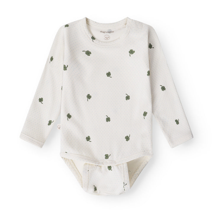 That's Mine Ellis bodystocking - Specks of luck - 48% Organic cotton / 47% Modal / 5% Elastane Buy Bodystockings||Undertøj||personale||Basics here.