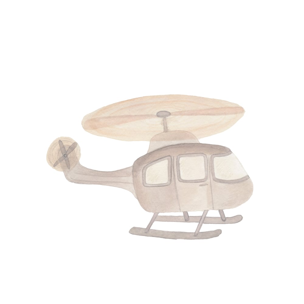 Wallsticker Helicopter - Multi