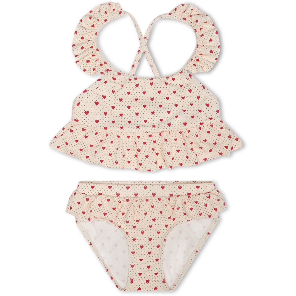 That's Mine Saga Bikini - Lots of love red - 85% Recycle PL 15% EA Buy Badetøj||personale||Lots of love here.