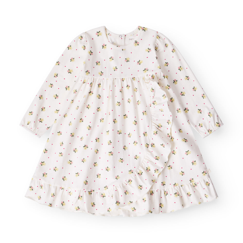 That's Mine Emilia kjole - Sweetheart Petals - 48% Organic cotton / 47% Modal / 5% Elastane Buy Kjoler||Kjoler & nederdele||personale here.