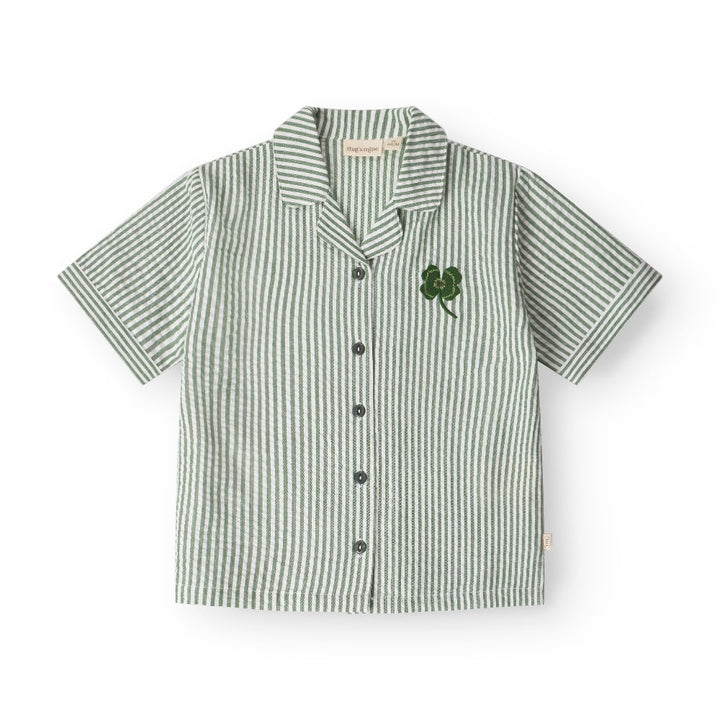 That's Mine Ino skjorte - Green stripe - 100% Organic cotton Buy Overdele||Skjorter||personale here.