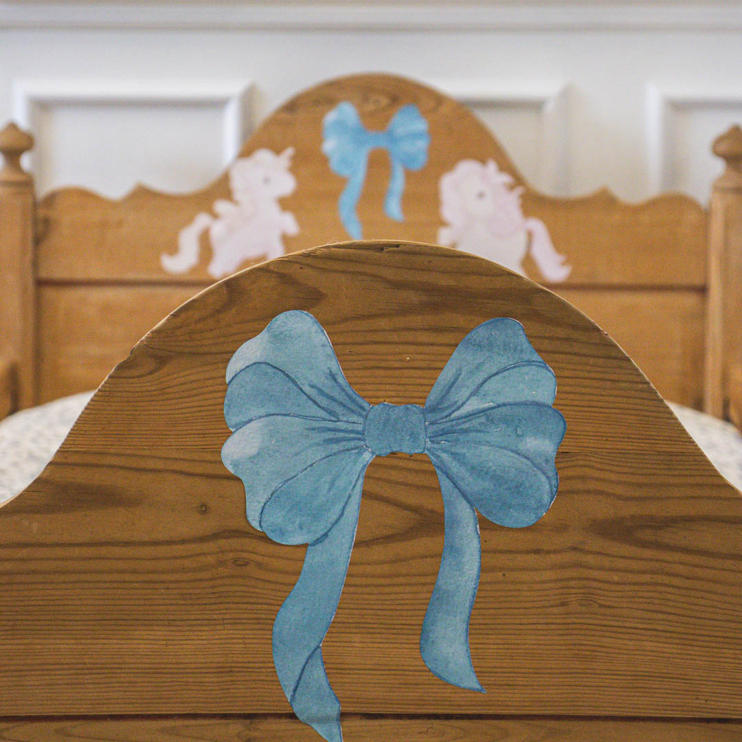 Wallsticker Blue bows 3-pack - Blue