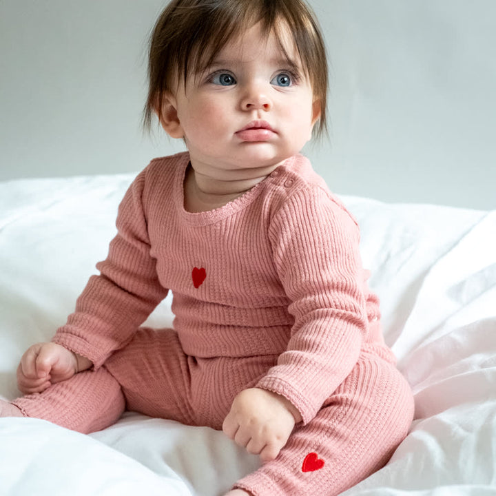 That's Mine Signe bodystocking - Rose blush - 100% organic cotton Buy Bodystockings||Undertøj||personale||Basics here.