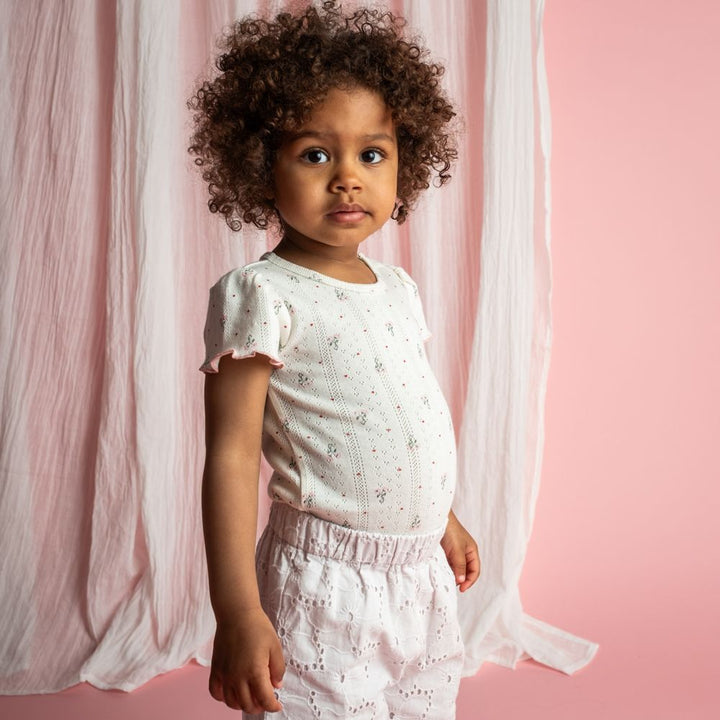 That's Mine Greta bodystocking - Blooming love - 100% Organic cotton Buy Bodystockings||Undertøj||personale||Newborn essentials||Jersey here.