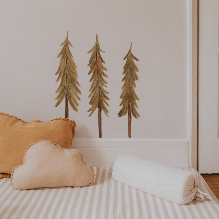 That's Mine Wallsticker Pinetrees small - Green - 100% Textile foil Buy Bolig & udstyr||Børneværelset||Wallstickers||Alle||personale||3 for 2||alt minus sløjfe||NOOS||Wallstickers - skoven||mette-sale here.
