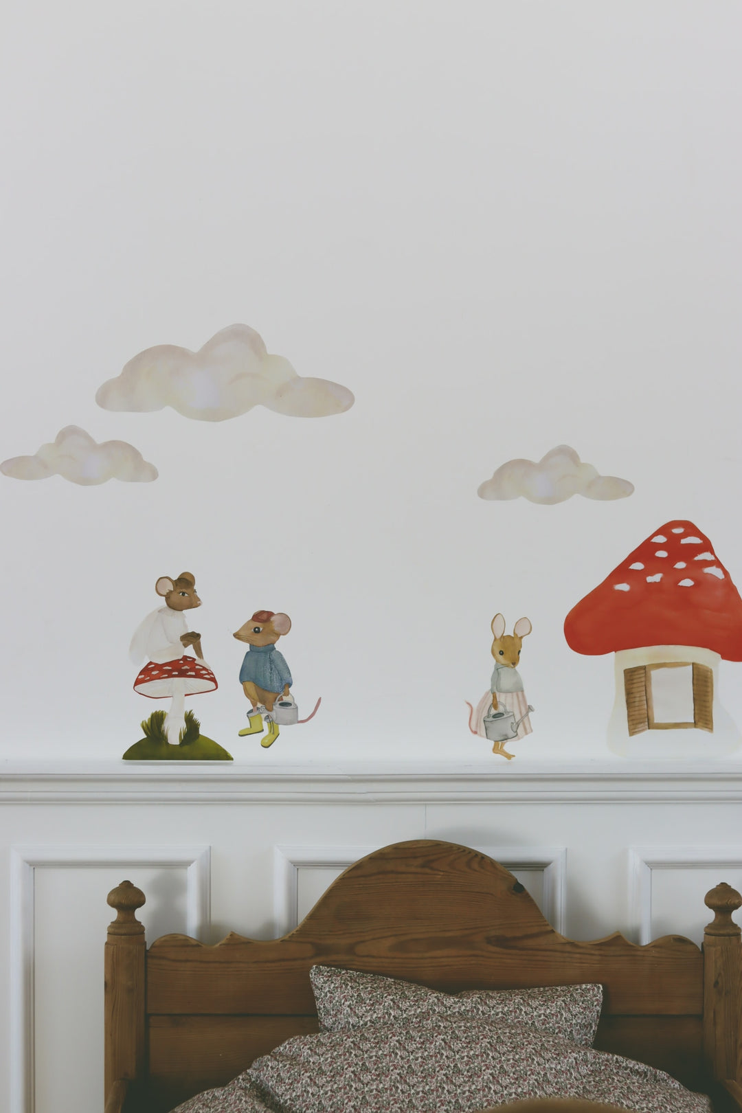 Wallsticker Little mush room red - Multi