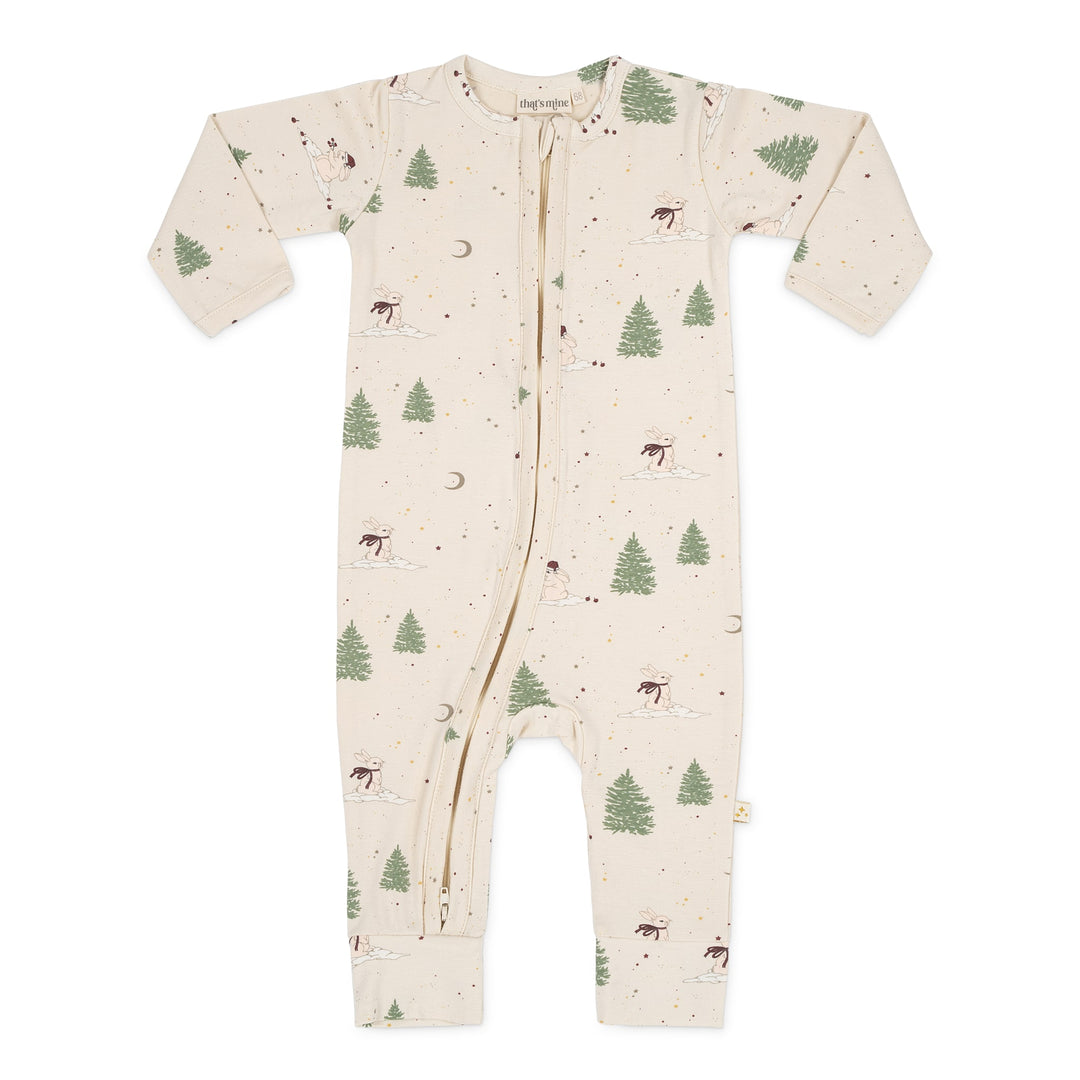 That's Mine Elliotte onesie  - Christmas bunny - 48% Organic cotton, 47% Modal, 5% Elastan