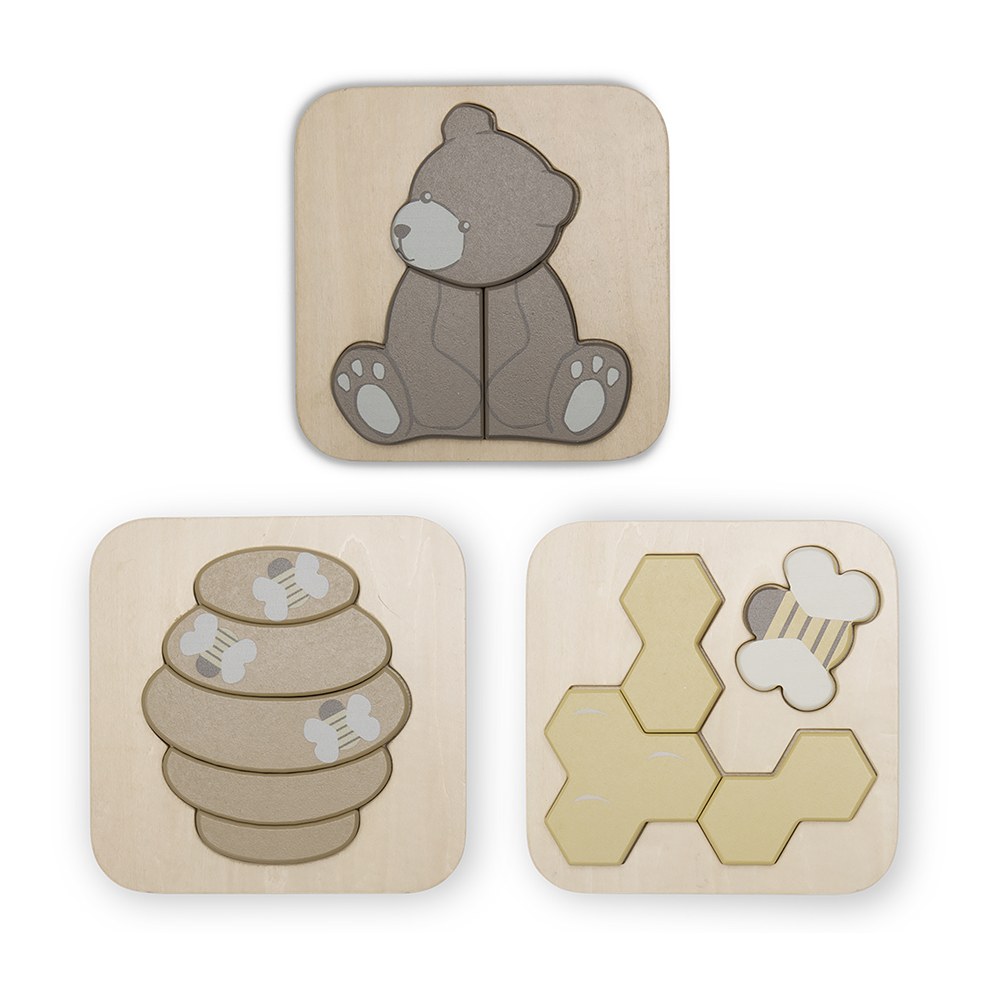 That's Mine Toby puzzle 3-pack - Bear - 55% MDF, 45% Linden plywood Buy Legetid||Favoritter||personale||Efterår 2024 here.