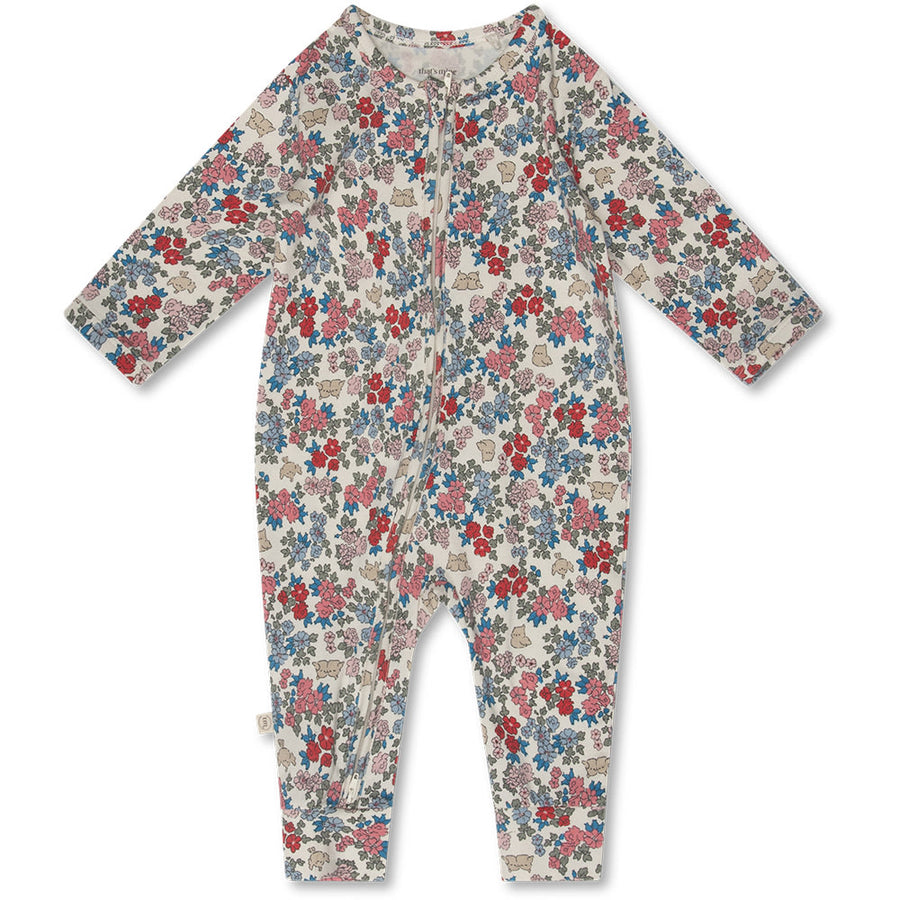 That's Mine Elliotte onesie - Bittersweet - 48% Organic cotton / 47% Modal / 5% Elastane Buy Tøj||Skjorter & toppe||Onesies||personale||Basics til de små here.