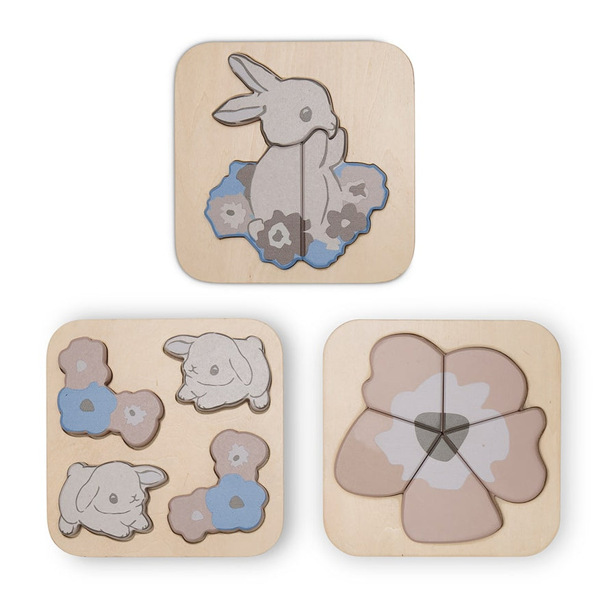 That's Mine Toby puzzle 3-pack - Bunny - 55% MDF, 45% Linden plywood Buy Legetid||personale||Efterår 2024 here.