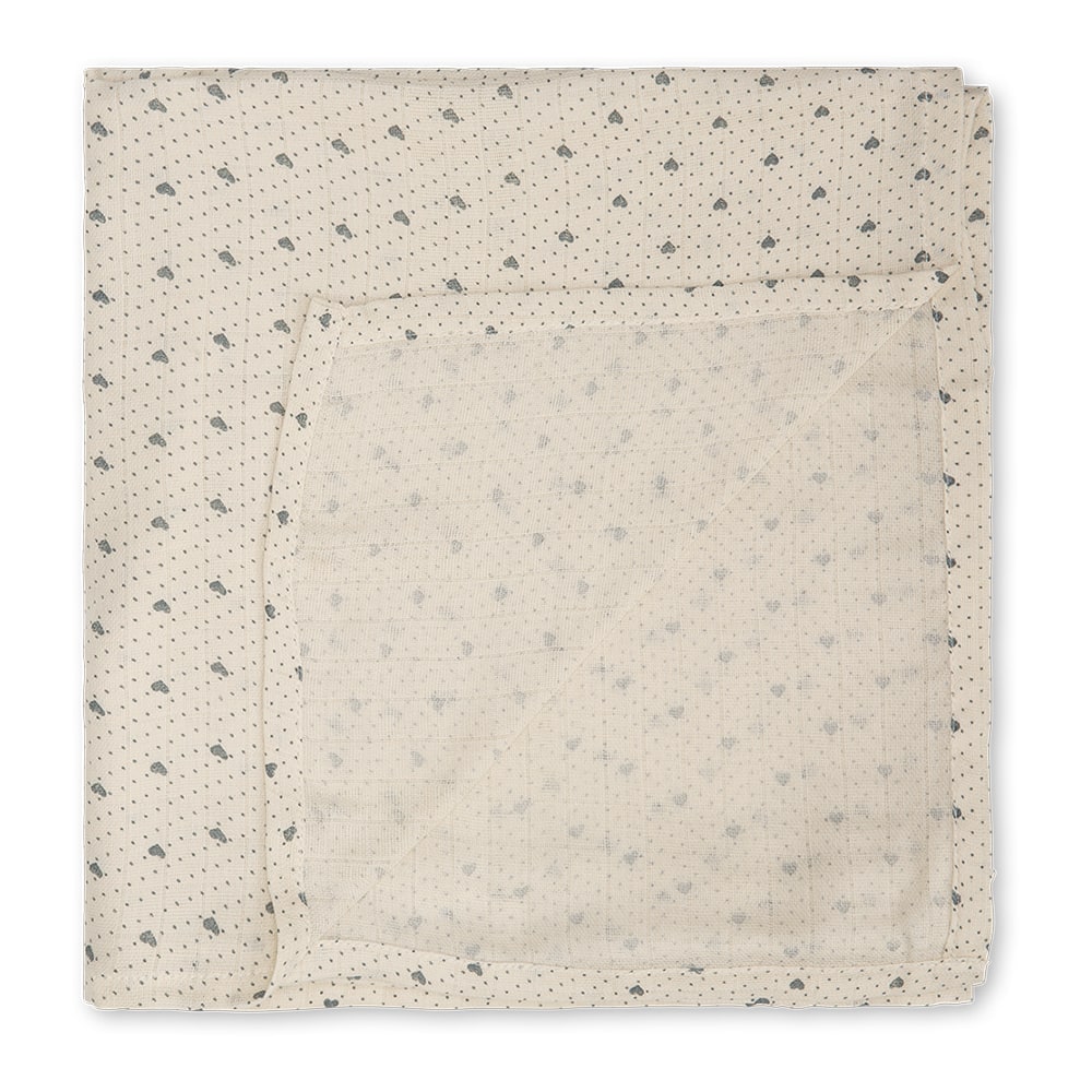 Jana muslin swaddle - Lots of love sky